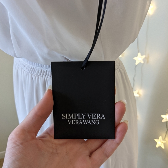 NWT Vera Wang Ombre Chiffon Summer Maxi Dress - Picture 4 of 10